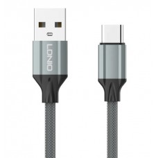 LDNIO καλώδιο USB-C σε USB LS442, 2.4A, 2m, γκρι