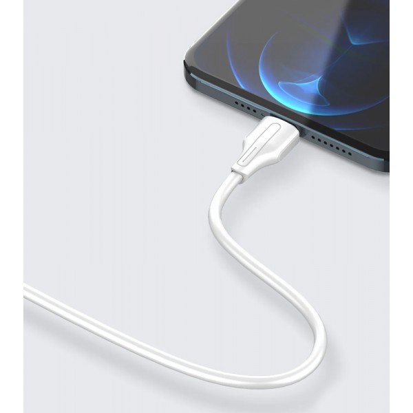 LDNIO καλώδιο Micro USB σε USB LS540, 2.4A, 20cm, λευκό