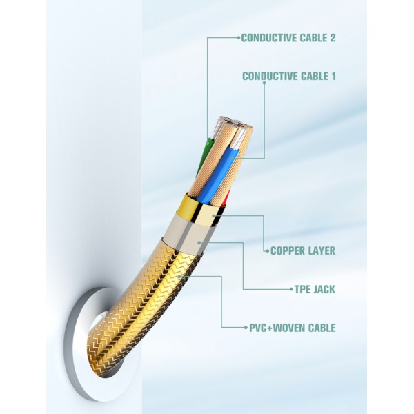 LDNIO καλώδιο Ligntining σε USB LS652, 30W, 2m, γκρι LDNIO καλώδιο Ligntining σε USB LS652, 30W, 2m, γκρι
