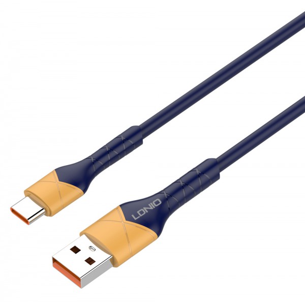 LDNIO καλώδιο USB-C σε USB LS801, 30W, 1m, μπλε LDNIO καλώδιο USB-C σε USB LS801, 30W, 1m, μπλε