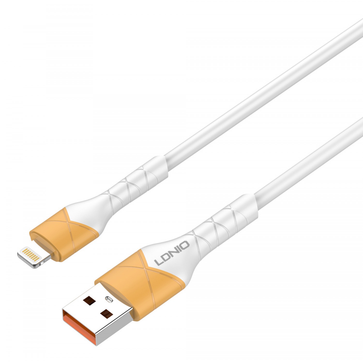 LDNIO καλώδιο Lightning σε USB LS802, 30W, 2m, λευκό LDNIO καλώδιο Lightning σε USB LS802, 30W, 2m, λευκό