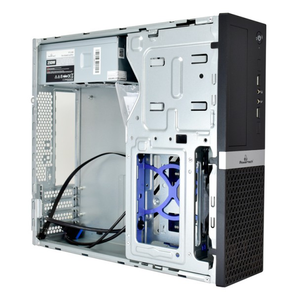 POWERTECH PC Case PT-1099 με 250W PSU, Micro-ATX, 356x102x338mm, μαύρο POWERTECH PC Case PT-1099 με 250W PSU, Micro-ATX, 356x102x338mm, μαύρο