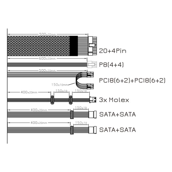 POWERTECH τροφοδοτικό για PC PT-1104, 250W, TFX, 80mm Fan POWERTECH τροφοδοτικό για PC PT-1104, 250W, TFX, 80mm Fan
