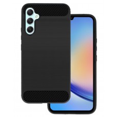POWERTECH θήκη Carbon MOB-1866 για Samsung Galaxy A34 5G, μαύρη