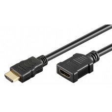 GOOBAY καλώδιο προέκτασης HDMI 61309, Ethernet, 4K, 18Gbit/s, 2m, μαύρο