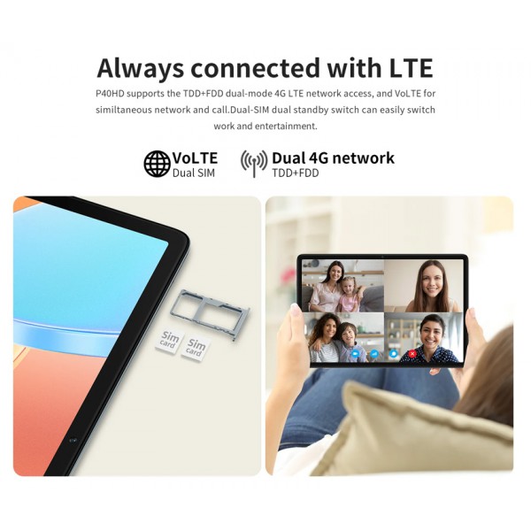 TECLAST tablet P40HD, 10.1" FHD, 8/128GB, Android 13, 4G, γκρι TECLAST tablet P40HD, 10.1" FHD, 8/128GB, Android 13, 4G, γκρι