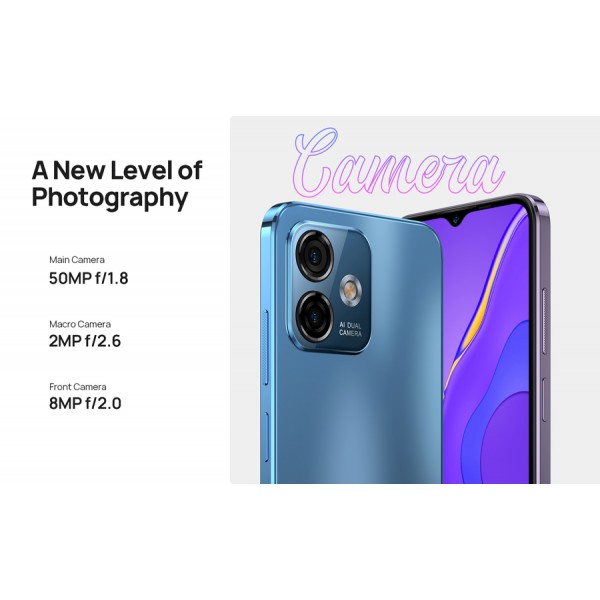 ULEFONE Smartphone Note 16 Pro, 6.52", 8/256GB, Octa-core, 50MP, μαύρο