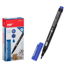 MP ανεξίτηλος μαρκαδόρος PE417-S για CD-DVD, 1mm, μπλε, 12τμχ