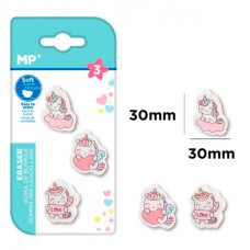 MP γόμα για μολύβι unicorn PG154-03, 3τμχ