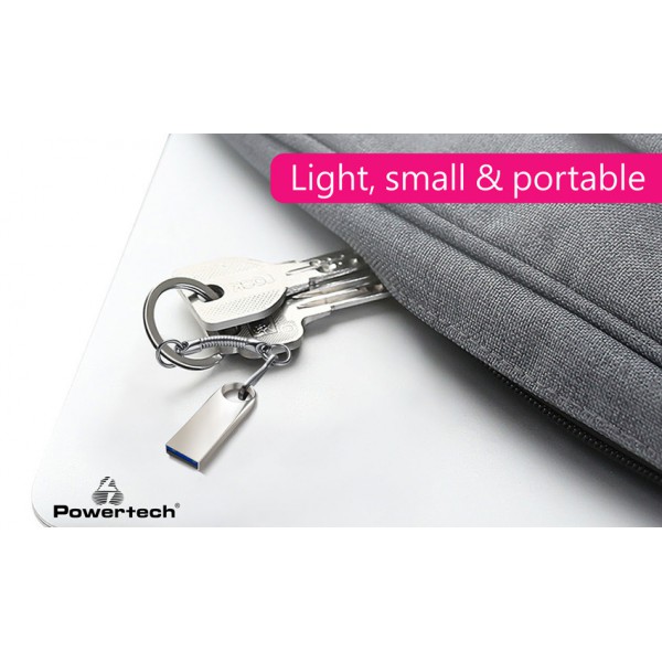 POWERTECH USB Flash Drive PT-1121, 128GB, USB 2.0, ασημί POWERTECH USB Flash Drive PT-1121, 128GB, USB 2.0, ασημί