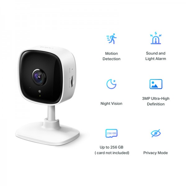 TP-LINK smart κάμερα Tapo C110, 2K, motion detection, Wi-Fi, Ver. 2.0 TP-LINK smart κάμερα Tapo C110, 2K, motion detection, Wi-Fi, Ver. 2.0
