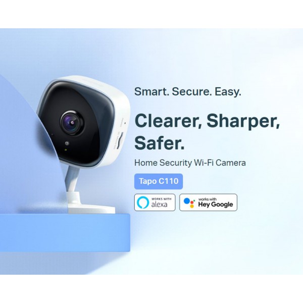 TP-LINK smart κάμερα Tapo C110, 2K, motion detection, Wi-Fi, Ver. 2.0 TP-LINK smart κάμερα Tapo C110, 2K, motion detection, Wi-Fi, Ver. 2.0