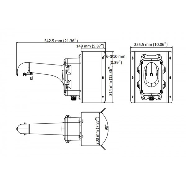 HIKVISION HIWATCH βάση κάμερας DS-1604ZJ-BOX-CORNER, μεταλλική, λευκή HIKVISION HIWATCH βάση κάμερας DS-1604ZJ-BOX-CORNER, μεταλλική, λευκή