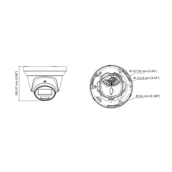 HIKVISION HIWATCH υβριδική κάμερα ColorVu HWT-T229-M, 2.8mm, 2MP, IP66 HIKVISION HIWATCH υβριδική κάμερα ColorVu HWT-T229-M, 2.8mm, 2MP, IP66