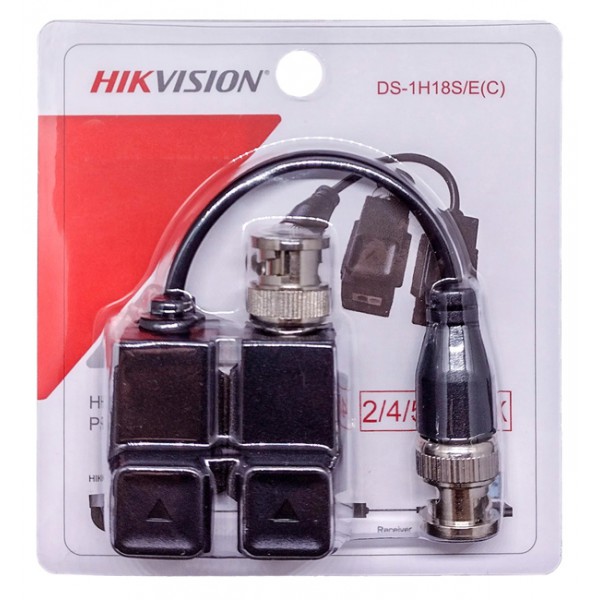HIKVISION παθητικό video balun DS-1H18S-EC για έως 8MP κάμερες HIKVISION παθητικό video balun DS-1H18S-EC για έως 8MP κάμερες