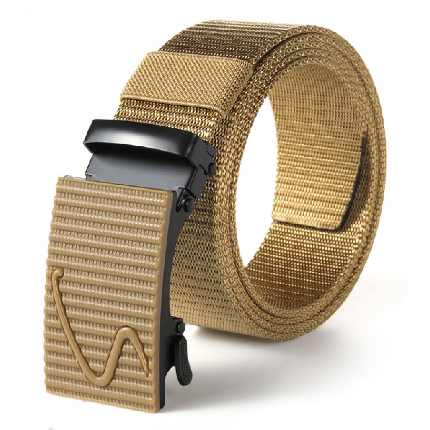 Ζώνη στρατιωτικού τύπου TMV-0057, ρυθμιζόμενη, 3.8 x 120cm, καφέ Ζώνη στρατιωτικού τύπου TMV-0057, ρυθμιζόμενη, 3.8 x 120cm, καφέ