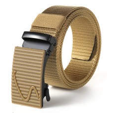 Ζώνη στρατιωτικού τύπου TMV-0057, ρυθμιζόμενη, 3.8 x 120cm, καφέ