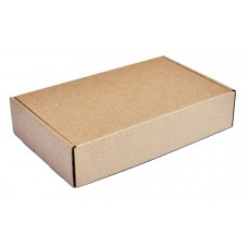 Χαρτοκιβώτιο συσκευασίας PAP-0003, τρίφυλλο, 25x20x7cm, καφέ, 100τμχ