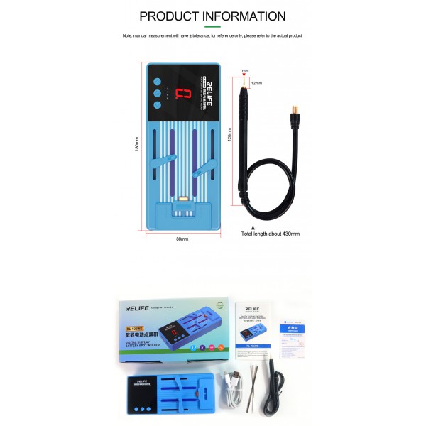 RELIFE ηλεκτροπόντα μπαταριών RL-936WE, 6 επίπεδα, 3200mAh RELIFE ηλεκτροπόντα μπαταριών RL-936WE, 6 επίπεδα, 3200mAh