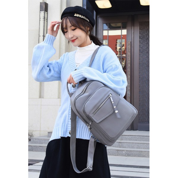 ROXXANI γυναικεία τσάντα πλάτης LBAG-0024, γκρι