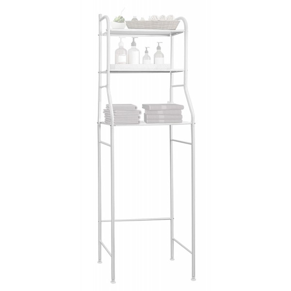 Ραφιέρα μπάνιου HUH-0134 με 3 ράφια, μεταλλική, λευκή Ραφιέρα μπάνιου HUH-0134 με 3 ράφια, μεταλλική, λευκή