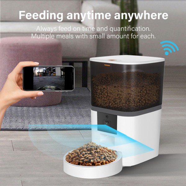 BRUNO smart ταΐστρα κατοικίδιων BRN-0148 με κάμερα, 6L, Wi-Fi, λευκή BRUNO smart ταΐστρα κατοικίδιων BRN-0148 με κάμερα, 6L, Wi-Fi, λευκή