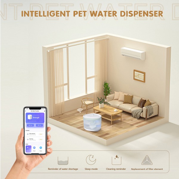 BRUNO smart ποτίστρα για κατοικίδια BRN-0150 αυτόματη, WiFi, 2.5L, λευκή BRUNO smart ποτίστρα για κατοικίδια BRN-0150 αυτόματη, WiFi, 2.5L, λευκή