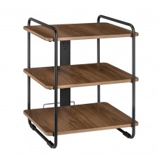 BRATECK ραφιέρα δαπέδου SFR-04, 45.4x40x49.6cm, έως 90kg, καφέ-μαύρο