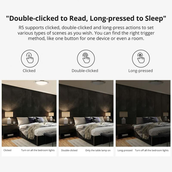 SONOFF smart διακόπτης R5W με 6x πλήκτρα, Wi-Fi, λευκός SONOFF smart διακόπτης R5W με 6x πλήκτρα, Wi-Fi, λευκός