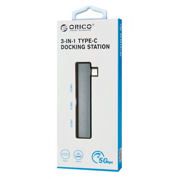 ORICO USB hub AH-W13, 3x θυρών, 5Gbps, USB-C σύνδεση, γκρι ORICO USB hub AH-W13, 3x θυρών, 5Gbps, USB-C σύνδεση, γκρι