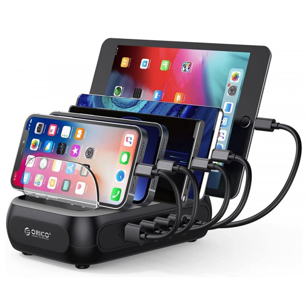ORICO USB σταθμός φόρτισης APD-4U1C, 5x USB, 50W, μαύρος ORICO USB σταθμός φόρτισης APD-4U1C, 5x USB, 50W, μαύρος