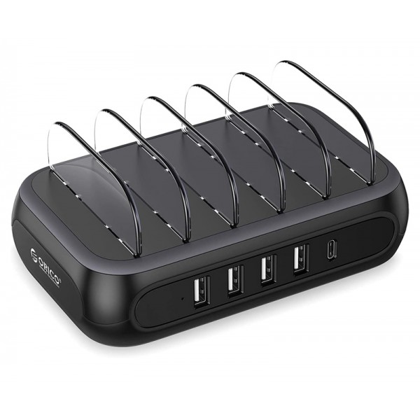 ORICO USB σταθμός φόρτισης APD-4U1C, 5x USB, 50W, μαύρος ORICO USB σταθμός φόρτισης APD-4U1C, 5x USB, 50W, μαύρος