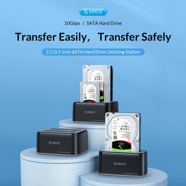 ORICO docking station 6829C3, 2x 2.5/3.5" HDD/SSD, 10Gbps, μαύρο ORICO docking station 6829C3, 2x 2.5/3.5" HDD/SSD, 10Gbps, μαύρο
