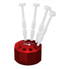 BEST βάση κατσαβιδιών BST-10S, 10 θέσεων, περιστρεφόμενη, κόκκινη