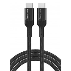 POWERTECH καλώδιο USB-C PTR-0139, PD 240W, 40Gbps, copper, 1m, μαύρο