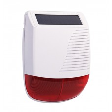 Ηλιακή σειρήνα WSR100, εξωτερικού χώρου, 120dB, κόκκινη