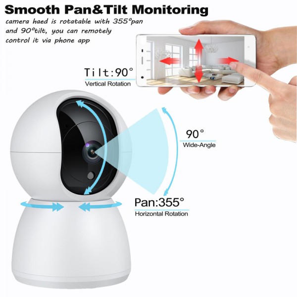 Smart κάμερα C200, 3.6mm, 4MP, 1080p, Wi-Fi, PTZ, TUYA Smart κάμερα C200, 3.6mm, 4MP, 1080p, Wi-Fi, PTZ, TUYA