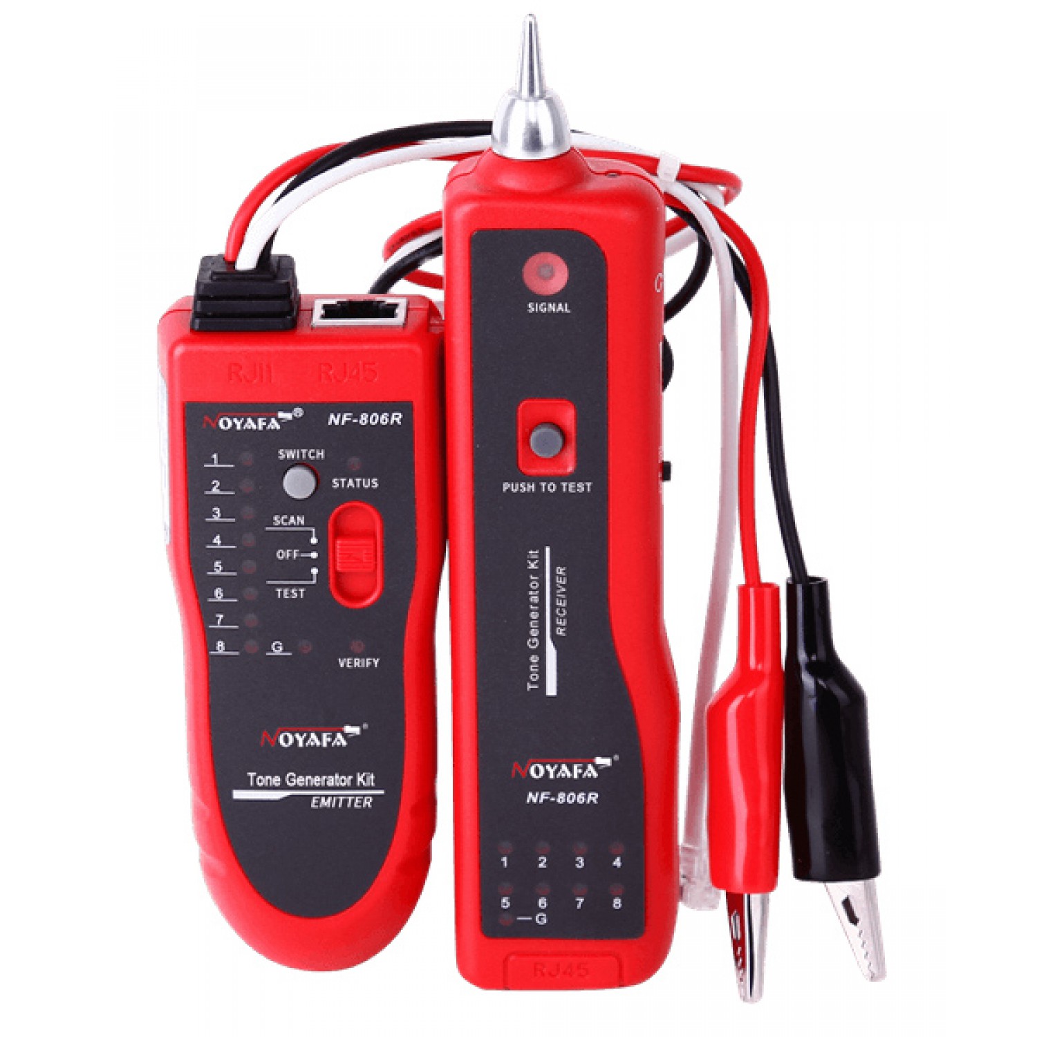 NOYAFA tester καλωδίων δικτύου NF-806 για RJ45 & RJ11 NOYAFA tester καλωδίων δικτύου NF-806 για RJ45 & RJ11