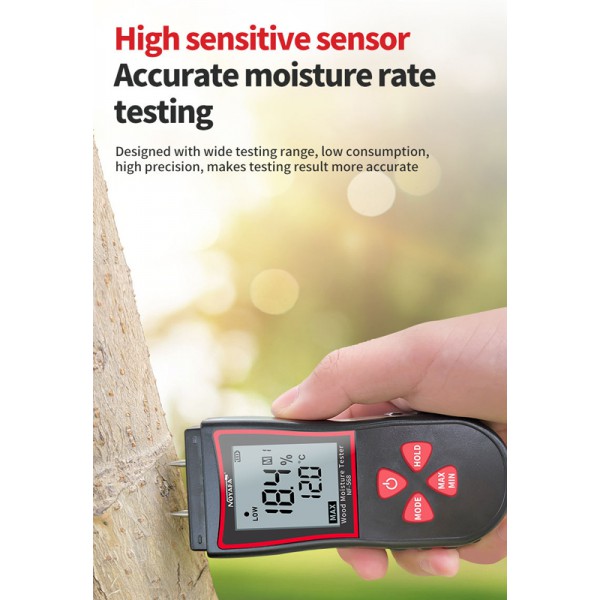NOYAFA ψηφιακός μετρητής υγρασίας ξύλου NF-568 NOYAFA ψηφιακός μετρητής υγρασίας ξύλου NF-568