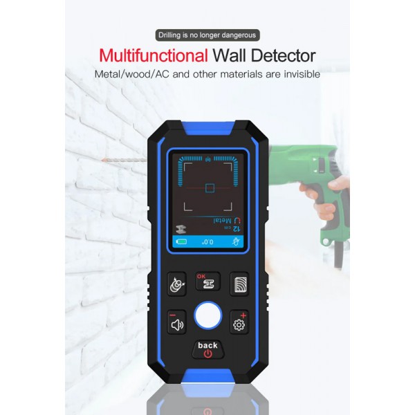 NOYAFA ψηφιακός αναλυτής τοίχου NF-518, ανιχνεύει μέταλλο/ξύλο/καλώδια NOYAFA ψηφιακός αναλυτής τοίχου NF-518, ανιχνεύει μέταλλο/ξύλο/καλώδια