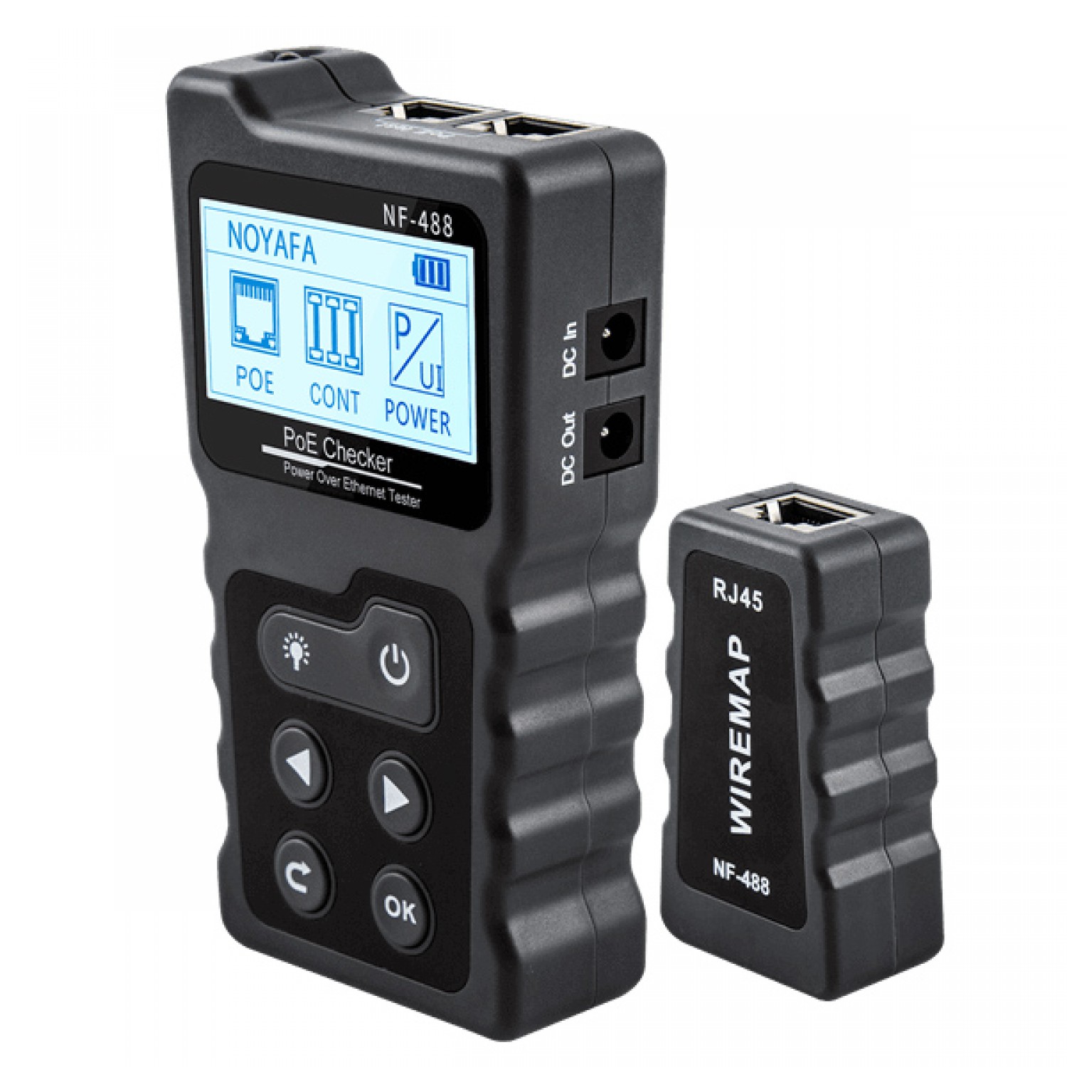 NOYAFA tester καλωδίων δικτύου NF-488 για RJ45 PoE NOYAFA tester καλωδίων δικτύου NF-488 για RJ45 PoE