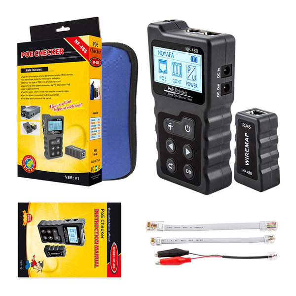 NOYAFA tester καλωδίων δικτύου NF-488 για RJ45 PoE NOYAFA tester καλωδίων δικτύου NF-488 για RJ45 PoE