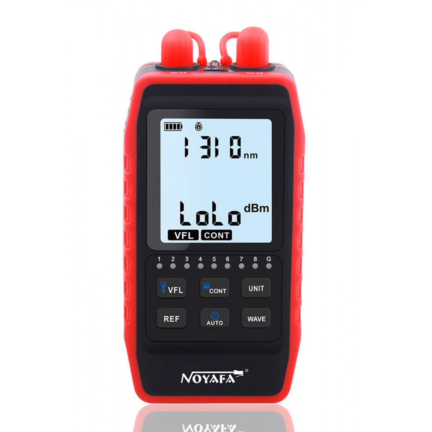 NOYAFA tester καλωδίων οπτικής ίνας NF-908L, 850-1625nm, -60~8dBm NOYAFA tester καλωδίων οπτικής ίνας NF-908L, 850-1625nm, -60~8dBm