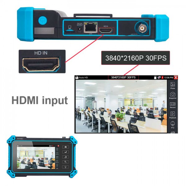 NOYAFA CCTV & IP tester NF-IPC715, 8MP CVI/TVI/AHD NOYAFA CCTV & IP tester NF-IPC715, 8MP CVI/TVI/AHD