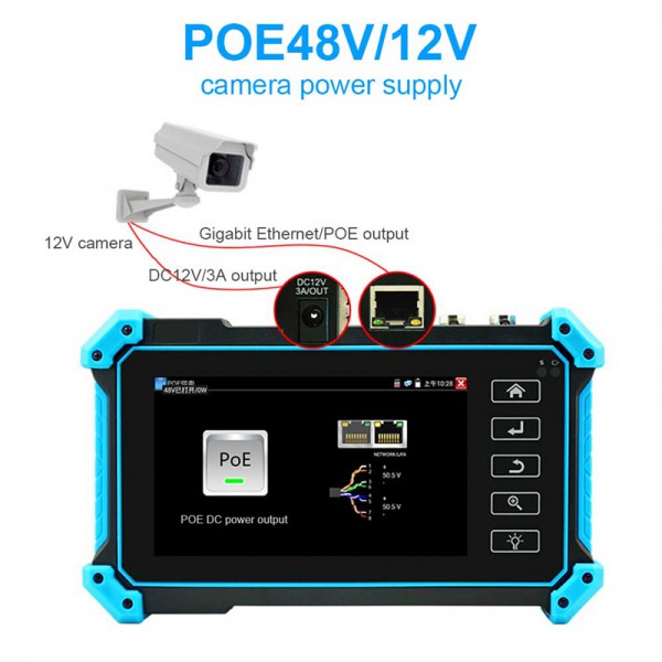 NOYAFA CCTV & IP tester NF-IPC715, 8MP CVI/TVI/AHD NOYAFA CCTV & IP tester NF-IPC715, 8MP CVI/TVI/AHD