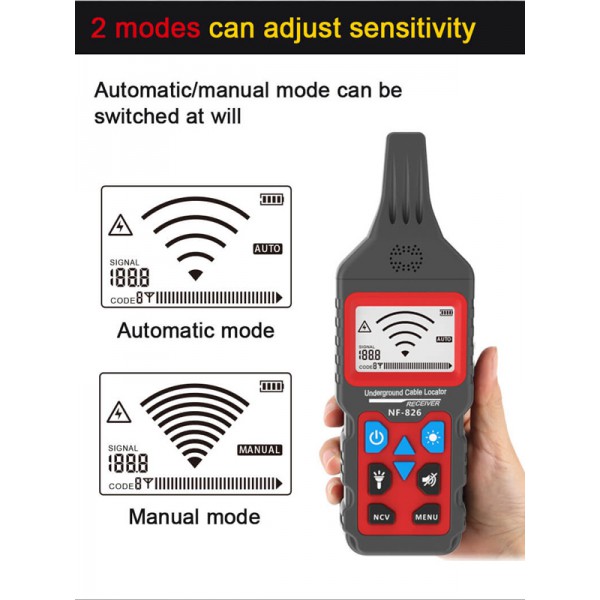 NOYAFA ανιχνευτής καλωδίων & σωλήνων NF-826 NOYAFA ανιχνευτής καλωδίων & σωλήνων NF-826