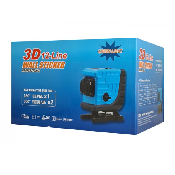 NOYAFA γραμμικό αλφάδι laser NF-112G, με πράσινη δέσμη 12 ακτίνων 3D NOYAFA γραμμικό αλφάδι laser NF-112G, με πράσινη δέσμη 12 ακτίνων 3D