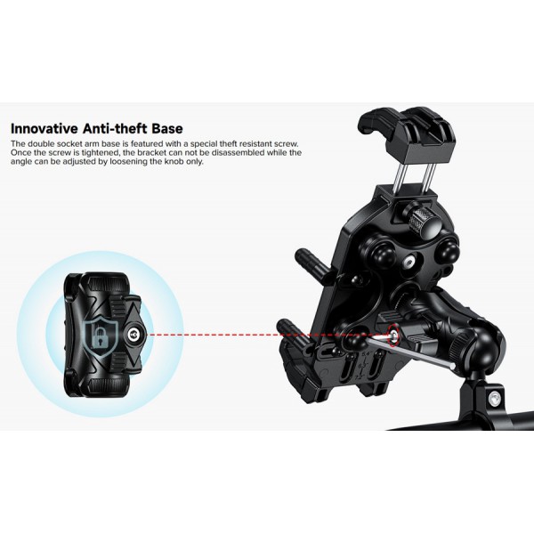 ULEFONE βάση ποδηλάτου για smartphone Armor Mount Pro, μαύρη ULEFONE βάση ποδηλάτου για smartphone Armor Mount Pro, μαύρη