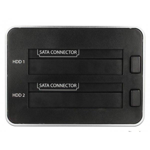 DELOCK docking station 63991, clone function, 2x 2.5/3.5" SSD/HDD, 5Gbps DELOCK docking station 63991, clone function, 2x 2.5/3.5" SSD/HDD, 5Gbps
