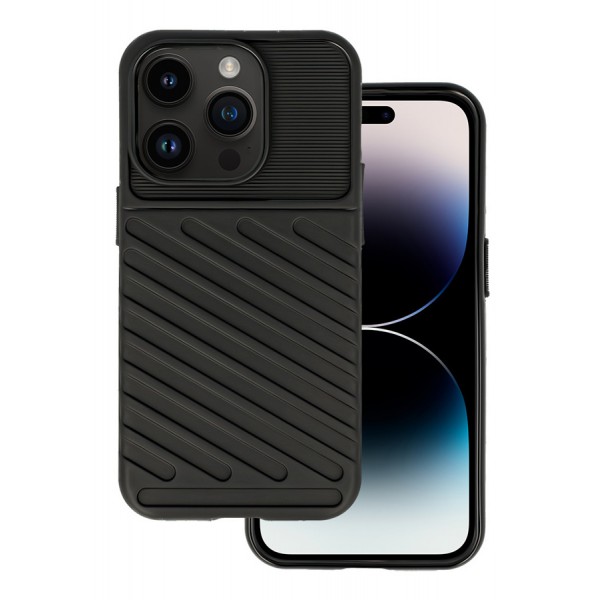 POWERTECH Θήκη Thunder MOB-1923 για iPhone 15 Pro, μαύρη POWERTECH Θήκη Thunder MOB-1923 για iPhone 15 Pro, μαύρη